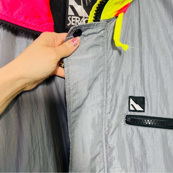 1980s Serac Ski Winter Retro Snow Bunny Jacket 40 - Picture 2 of 9